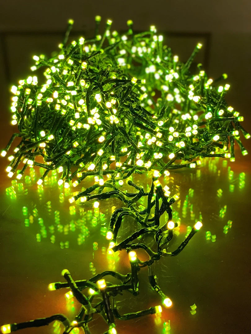 The Christmas Palace 20 FT CLUSTER 768 LED COLOR CHANGE GREEN WIRE 8 FUNCTION TWINKLE 3 The Christmas Palace 20 FT CLUSTER 768 LED COLOR CHANGE GREEN WIRE 8 FUNCTION TWINKLE