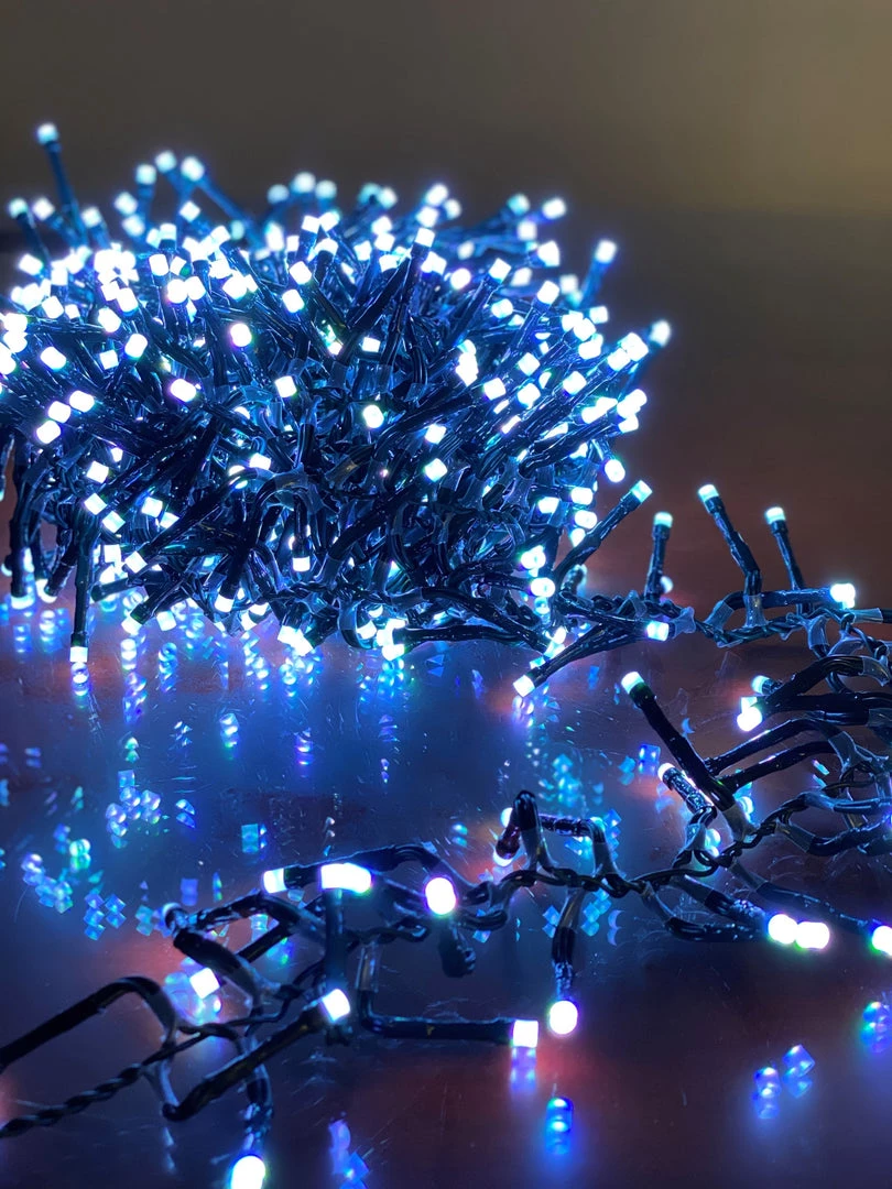 The Christmas Palace 20 FT CLUSTER 768 LED COLOR CHANGE GREEN WIRE 8 FUNCTION TWINKLE 2 The Christmas Palace 20 FT CLUSTER 768 LED COLOR CHANGE GREEN WIRE 8 FUNCTION TWINKLE