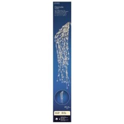 The Christmas Palace CHRISTMAS LIGHTS 3 FT 220 LED CASCADE LIGHT WARM WHITE WITH FLASHING LIGHTS