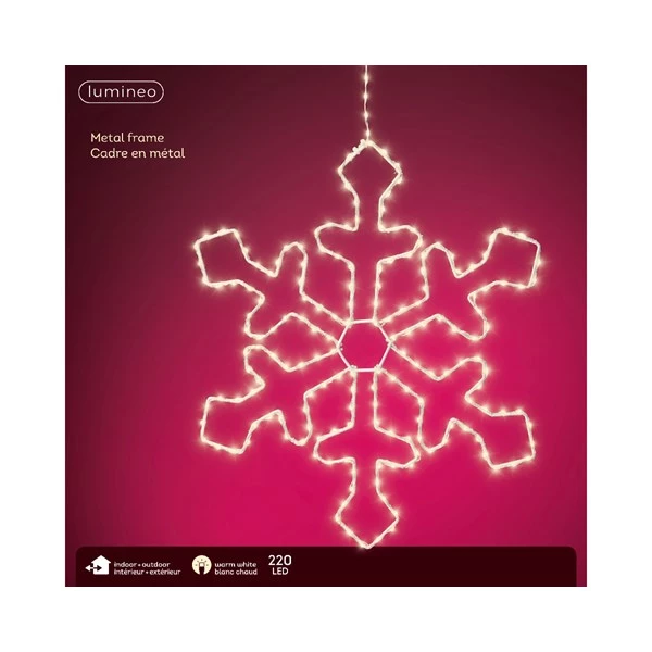 The Christmas Palace 15" SNOWFLAKE WITH 220 WARM WHITE MICRO LED Outdoor LED 3 The Christmas Palace 15" SNOWFLAKE WITH 220 WARM WHITE MICRO LED Outdoor LED