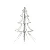 The Christmas Palace 6.5 FT INSTANT SHAPE LED TREE BLACK WIRE 8 FUNCTION TWINKLE