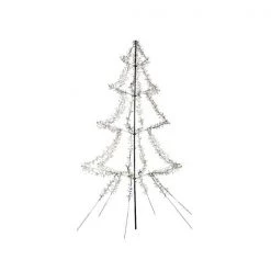 The Christmas Palace 6.5 FT INSTANT SHAPE LED TREE BLACK WIRE 8 FUNCTION TWINKLE