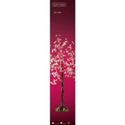 The Christmas Palace Outdoor LED 4 FT TREE 150 MICRO WARM WHITE LIGHTS WITH FLOWERS COPPER WIRE