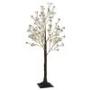 The Christmas Palace Outdoor LED 4 FT TREE 150 MICRO WARM WHITE LIGHTS WITH FLOWERS COPPER WIRE