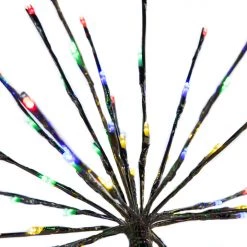 The Christmas Palace 72 LED MULTI FLASHING POLESTAR BLACK CORDED