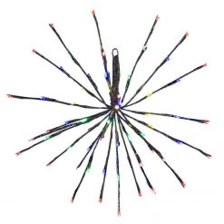 The Christmas Palace 72 LED MULTI FLASHING POLESTAR BLACK CORDED