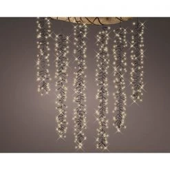 The Christmas Palace CHRISTMAS LIGHTS 39 FT CASCADE EXTENSION SET WARM WHITE WITH 6 STRINGS OF 480 LED LIGHTS