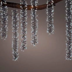 The Christmas Palace 39 FT CASCADE EXTENSION SET COOL WHITE WITH 6 STRINGS OF 480 LED LIGHTS