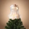The Christmas Palace Angels & Toppers 14" IVORY ANGEL TREE TOPPER