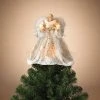 The Christmas Palace 14" IVORY & GOLD ANGEL TREE TOPPER
