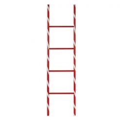 The Christmas Palace Sleighs & Ladders 4 FT WOODEN CANDY CANE LADDER