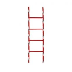 The Christmas Palace 3 FT WOODEN CANDY CANE LADDER
