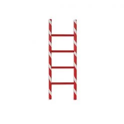 The Christmas Palace 2 FT WOODEN CANDY CANE LADDER