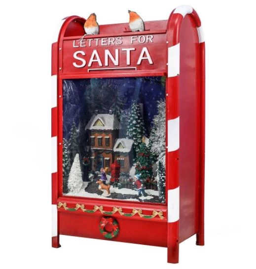 The Christmas Palace 25" RED SANTA LETTER MAILBOX WITH LIGHTS & MUSIC 3 The Christmas Palace 25" RED SANTA LETTER MAILBOX WITH LIGHTS & MUSIC