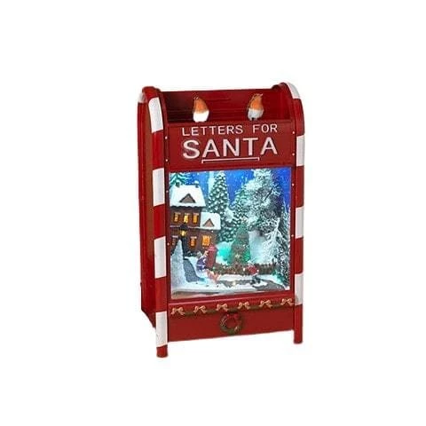 The Christmas Palace 25" RED SANTA LETTER MAILBOX WITH LIGHTS & MUSIC 1 The Christmas Palace 25" RED SANTA LETTER MAILBOX WITH LIGHTS & MUSIC