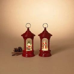 The Christmas Palace 9.2" RED BATTERY OPERATED WATER LATERNS ASSORTED SET OF 2 Water Lanterns