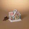 The Christmas Palace Table Tops 7" PASTEL GINGERBREAD HOUSE