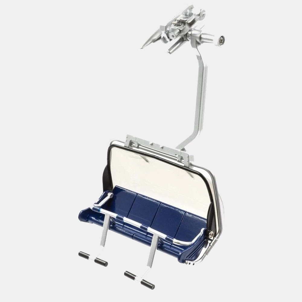 The Christmas Palace Animated Accessories 5" BLUE & SILVER 4 SEATER LIFT CHAIR 1:32 SCALE 1 The Christmas Palace Animated Accessories 5" BLUE & SILVER 4 SEATER LIFT CHAIR 1:32 SCALE