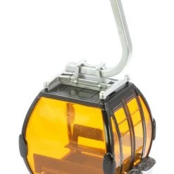 The Christmas Palace 3" SILVER & ORANGE SKI LIFT GONDOLA 1:32 SCALE Animated Accessories