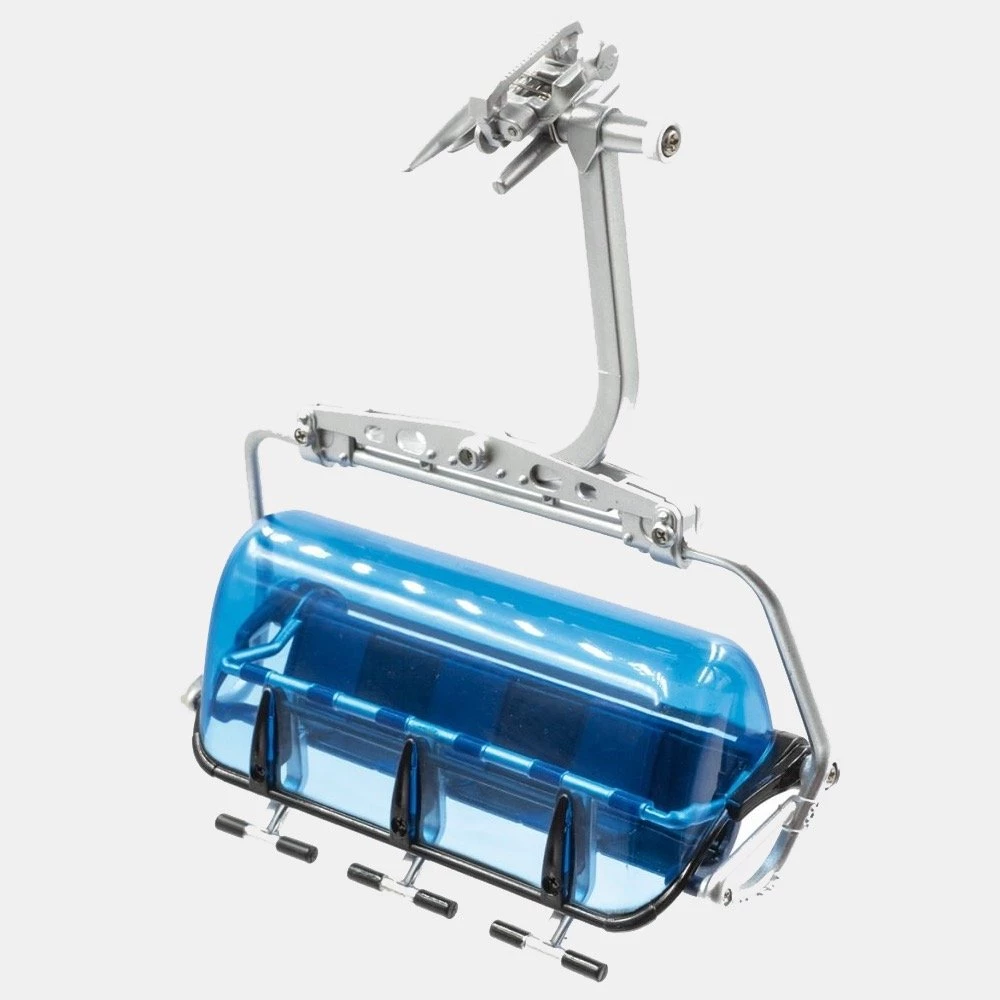 The Christmas Palace 5" BLUE & SILVER 6 PERSON LIFT CHAIR 1:32 SCALE 2 The Christmas Palace 5" BLUE & SILVER 6 PERSON LIFT CHAIR 1:32 SCALE