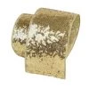 The Christmas Palace 4" X 10YD GOLD SEQUIN GLITTER RIBBON Ribbon & Bows