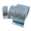 The Christmas Palace 2.5" X 10YD ARCTIC BLUE GLITTER MAGIC RIBBON All About The Blues
