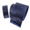 The Christmas Palace All About The Blues 4" X 10YD MIDNIGHT BLUE GLITTER MAGIC RIBBON