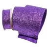 The Christmas Palace 4" X 10YD PURPLE GLITTER MAGIC RIBBON Ribbon & Bows