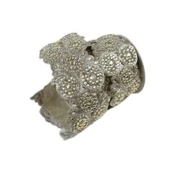 The Christmas Palace 3" X 5YD PLATINUM EXTREME JEWEL RIBBON