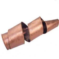 The Christmas Palace 4" X 10YD METALLIC BRONZE RIBBON