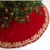 The Christmas Palace 60" RED & GOLD ROYAL EMBROIDERY TREE SKIRT Skirts & Stockings