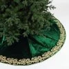 The Christmas Palace 72" EMERALD ELEGANT EMBROIDERY TREE SKIRT Skirts & Stockings