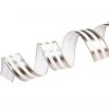 The Christmas Palace Ribbon & Bows 2.5" X 10YD PLATINUM STRIPED FOIL RIBBON