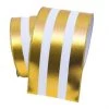 The Christmas Palace Ribbon & Bows 4" X 10YD GOLD VERTICALLY STRIPED FOIL RIBBON