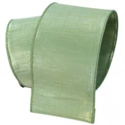 The Christmas Palace Ribbon & Bows 4" X 10YD SHINY MINT GREEN RIBBON