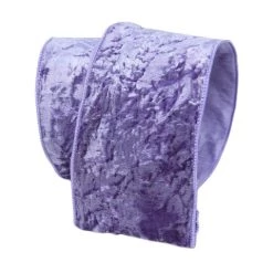 The Christmas Palace 4" X 10YD VIOLET VELVET RIBBON