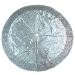 The Christmas Palace Skirts & Stockings 72" PLATINUM JEWELED BORDER TREE SKIRT