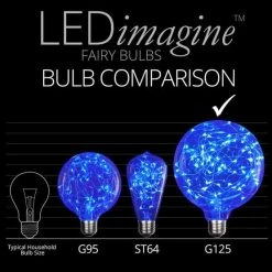 The Christmas Palace G125 BLUE LED FAIRY LIGHT BULB