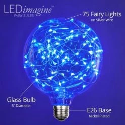 The Christmas Palace G125 BLUE LED FAIRY LIGHT BULB