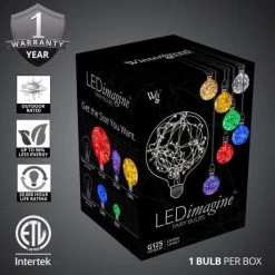 The Christmas Palace CHRISTMAS LIGHTS G125 WARM WHITE FAIRY LIGHT BULB 8 The Christmas Palace CHRISTMAS LIGHTS G125 WARM WHITE FAIRY LIGHT BULB