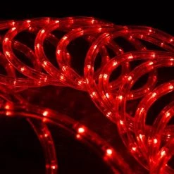 The Christmas Palace CHRISTMAS LIGHTS 150 FT LED RED ROPE LIGHT FLEX, 1/2