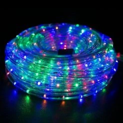 The Christmas Palace 33 FT 200 LED MULTI COLOR ROPE LIGHT WITH 8 FUNCTION TWINKLE