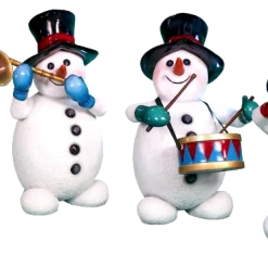 The Christmas Palace OVERSIZED DECOR 5 FT SNOWMAN PLAYING FLUTE