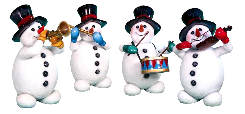 The Christmas Palace 5 FT SNOWMAN PLAYING CYMBALS 3 The Christmas Palace 5 FT SNOWMAN PLAYING CYMBALS