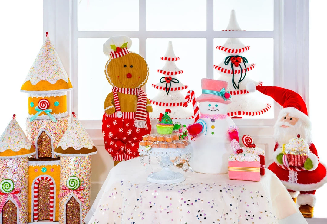 The Christmas Palace 6" PINK CAKE SLICE WITH SPRINKLES ORNAMENT SET OF 6 2 The Christmas Palace 6" PINK CAKE SLICE WITH SPRINKLES ORNAMENT SET OF 6