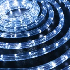 The Christmas Palace 150 FT LED SNOW WHITE ROPE LIGHT FLEX, 1/2" DIAMETER CHRISTMAS LIGHTS