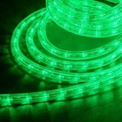 The Christmas Palace 150 FT LED GREEN ROPE LIGHT FLEX, 1/2