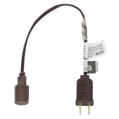 The Christmas Palace BROWN COAXIAL RECTIFIED PLUG FOR COAXIAL LIGHTS CHRISTMAS LIGHTS